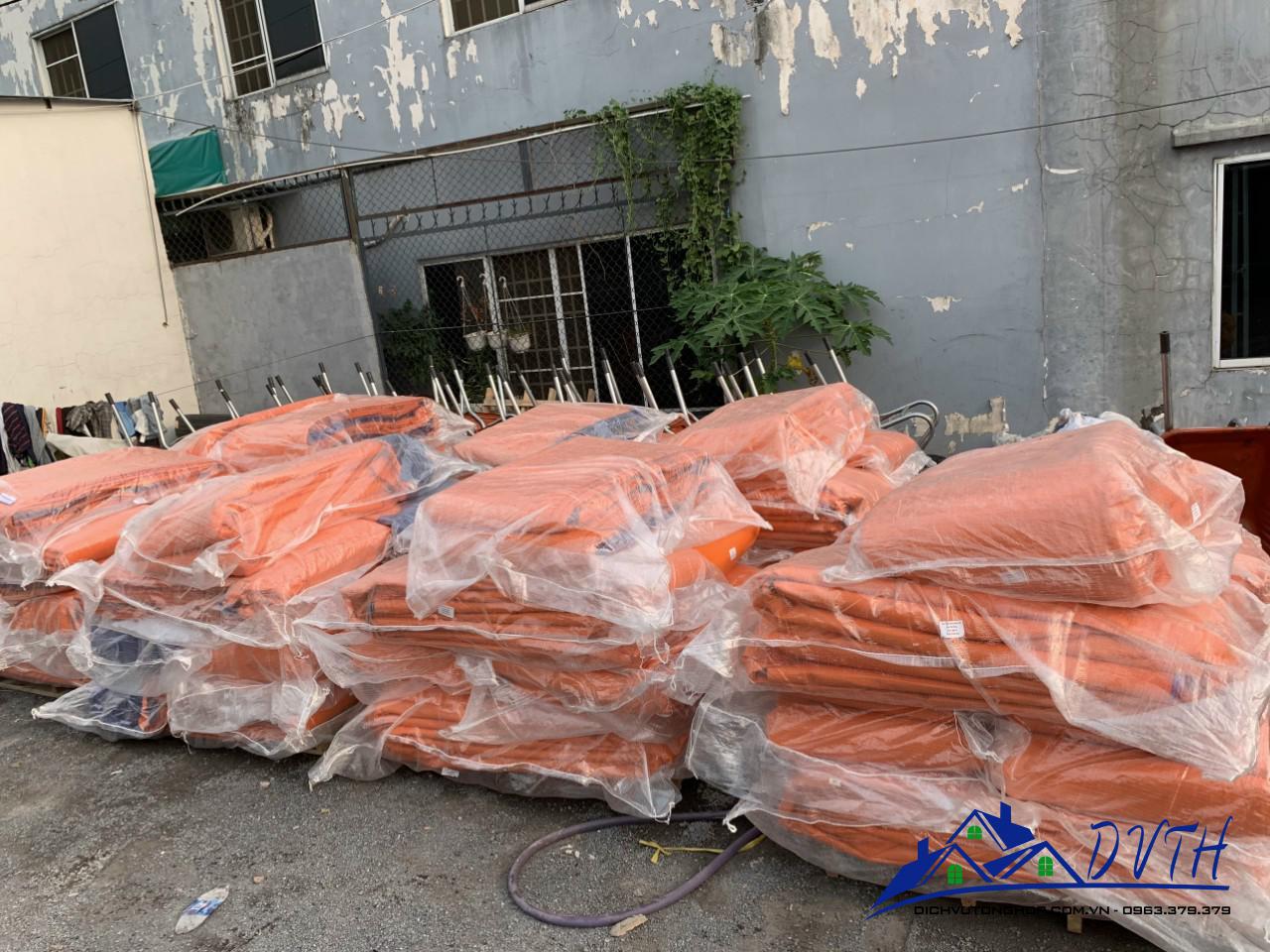 Bạt nhựa xanh cam tại Bạc Liêu